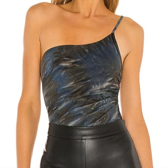 Lovers and Friends Bodysuit in Black Tie Dye Size Small - Picture 8 of 9